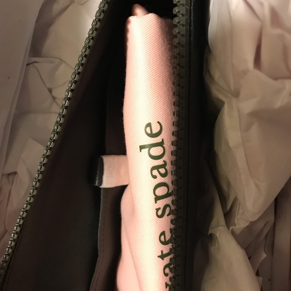 Kate Spade Morley Large Tote Green Pink Black with Dustbag - Picture 10 of 16
